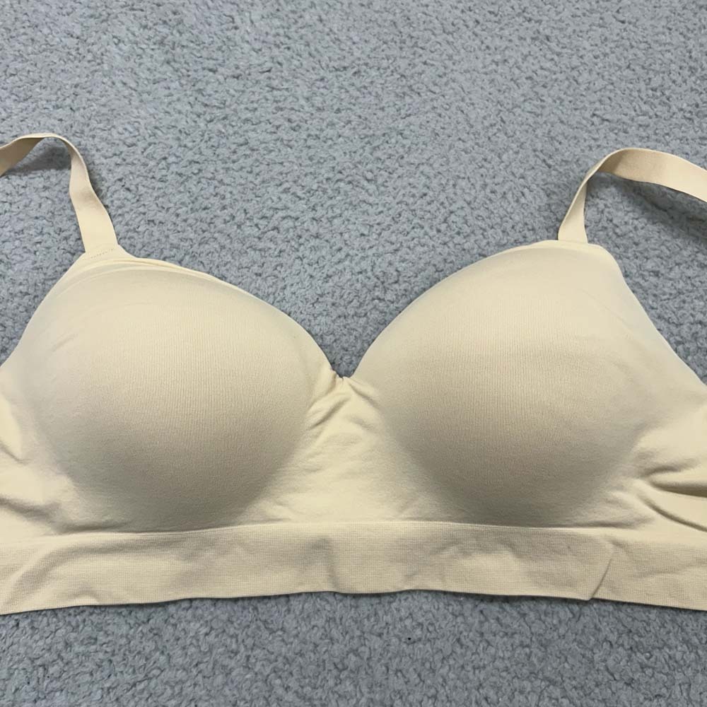 Shapermint Cream Seamless Lightly Padded Bra